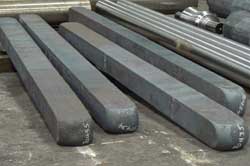Steel rectangles prepped for forging at Great Lakes Forge