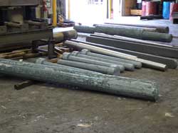 Forged shafts for the power generation industry made at Great Lakes Forge, Michigan
